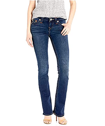 True Religion Women's Becca Mid Rise Bootcut Jean, Indigo Upgrade, 27