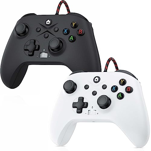 Gamrombo 2 Pack Wired Controller for PC Windows,Steam, with Turbo/Macro Function PC Gaming Controller (Connecting to Xbox Consoles is Not Supported at This Time)