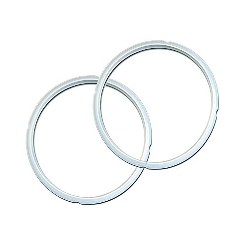 Instant Pot 2-Pack Sealing Ring 5 & 6-Qt, Inner Pot Seal Ring, Electric Pressure Cooker Accessories, Non-Toxic, BPA-Free, Replacement Parts, Clear