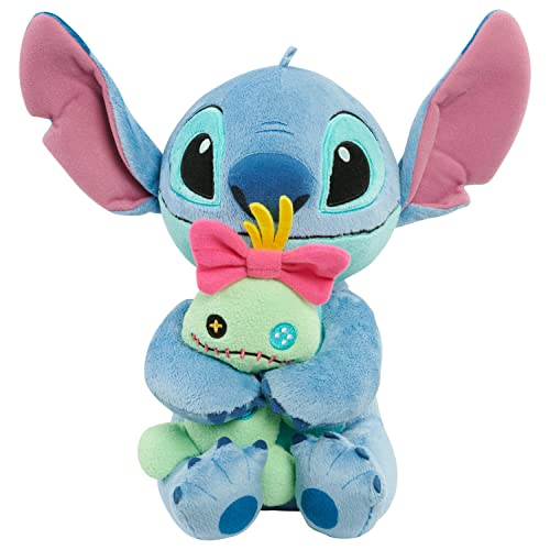 Just Play Disney Classics Lil Friends Stitch and Scrump Plush Stuffed Animal, Officially Licensed Kids Toys for Ages 0+