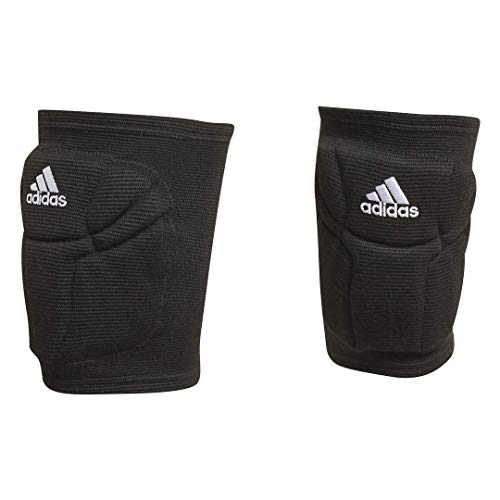 adidas unisex-adult Elite Knee Pad, Black/White, Small