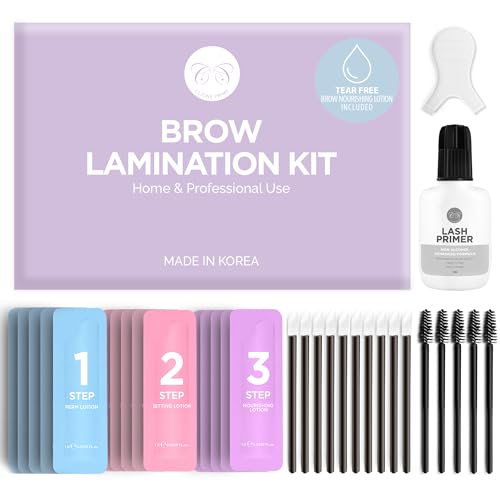 CLIONE PRIME At Home Brow Lamination Kit - DIY Eyebrow Lamination Kit Professional Eye Brow Perm Kit Instant DIY Eyebrow Lift Kit for Fuller Thicker Brows Lasts For Upto 8 Weeks