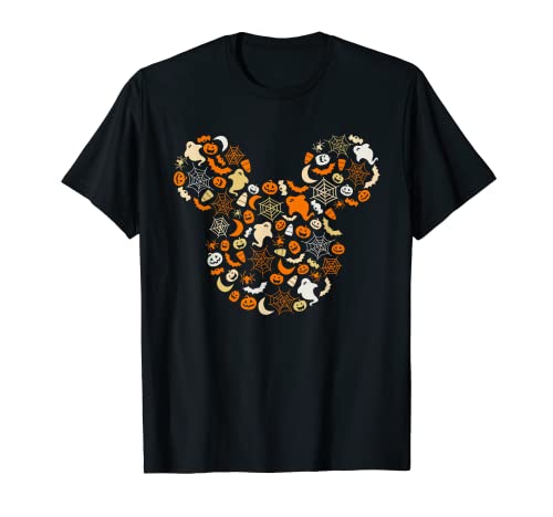 Disney Mickey Mouse Halloween Ghosts Pumpkins Spiders T-Shirt