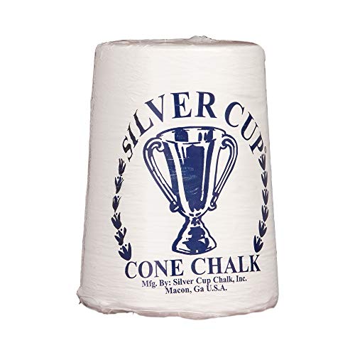 Silver Cup Billiard/Pool Cone Chalk, White
