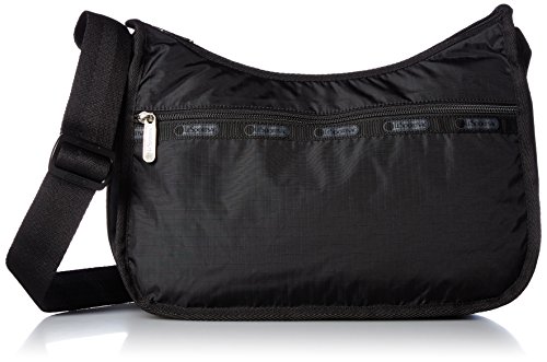 LeSportsac Classic Hobo Handbag, Black, One Size