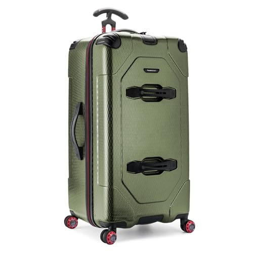 Traveler's Choice Maxporter II 30' Hardside Spinner Trunk Luggage, Expandable, Dark Green