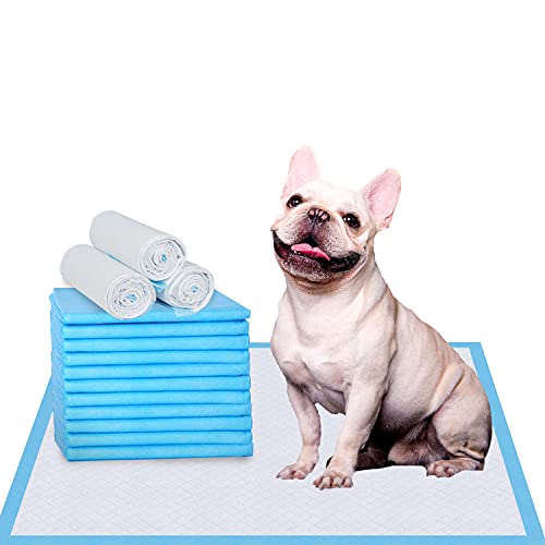 IMMCUTE Puppy Pee Pads 22'x23'-100 Count | Dog Pee Training Pads Super Absorbent & Leak-Proof | Disposable Pet Piddle and Potty Pads for Puppies | Dogs | Doggie| Cats | Rabbits