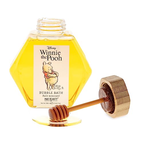 Mad Beauty Disney Winnie The Pooh Bubble Bath | Cruelty-Free Cosmetics | Wildflower Fragrance | Honey Wand Lid | Skincare Gifts for Women, Adults, and Kids