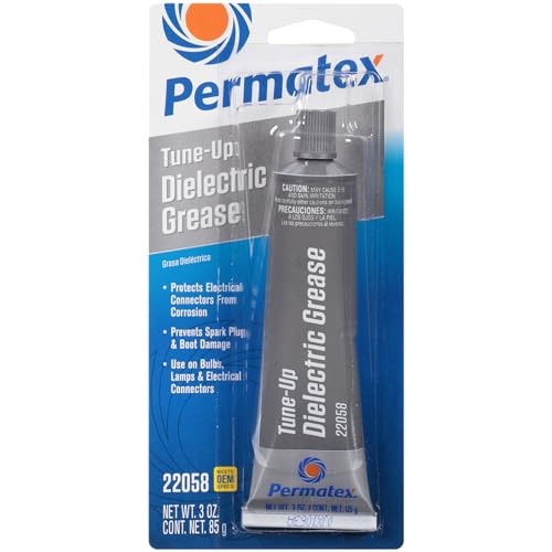 Permatex 22058 Dielectric Tune-Up Grease, 3oz. - High Performance Dielectric Grease Used To Protect Terminals, Spark Plugs, Wiring And Other Electrical Connections Against Salt, Dirt, And Corrosion