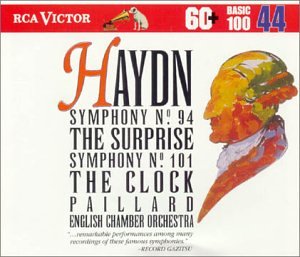 Haydn: Symphony No. 94 The Surprise, Symphony No. 100 Military, Symphony No. 101, The Clock (RCA Victor Basic 100, Vol. 44)