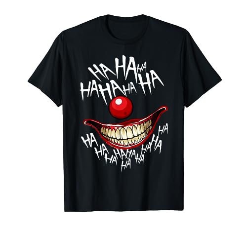 Insane Scary Woman Clown Posse Mens Creepy T-Shirt
