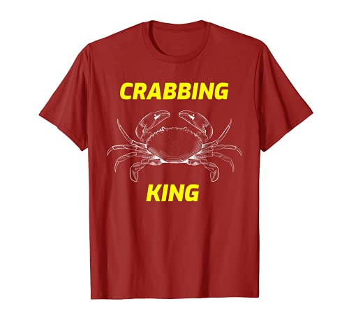 FUN CRABBING KING FUN T-SHIRT FOR CRABBERS & FISHERMAN GIFT