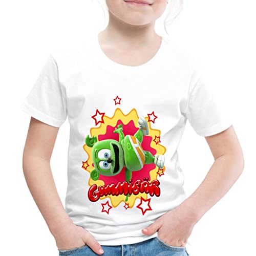 Spreadshirt Gummibär Gummy Bear Starburst Toddler Premium T-Shirt, Youth 4T, White