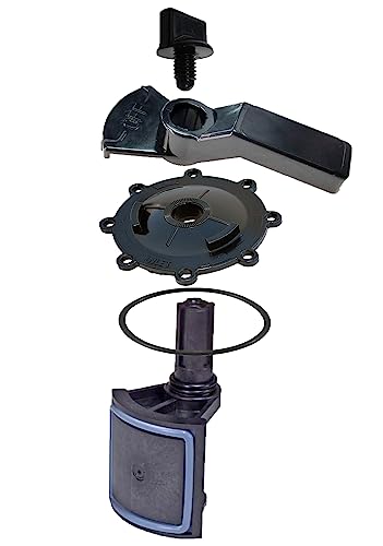 ATIE 2-Port/3-Port Pool Valve Rebuild Kit Complete with Diverter Valve 4720, Cover 4606, Handle 7433 for Jandy 2-way/3-way 4715, 4716, 4717 Valve and Jandy Gray Valves (1 Pack)