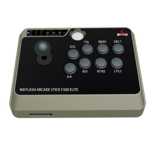MAYFLASH Arcade Stick F300 Elite with Sanwa Buttons and Sanwa Joysticks for Xbox Series X, Xbox One, PS4, PS3, Windows, macOS, Steam Deck, Android, NEOGEO Mini,SEGA MEGA Drive, SEGA Genesis