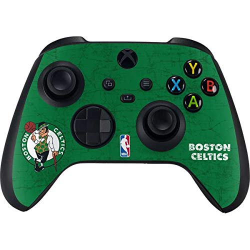Skinit Decal Gaming Skin Compatible with Xbox Series X Controller - Officially Licensed NBA Boston Celtics Green Primary Logo Design