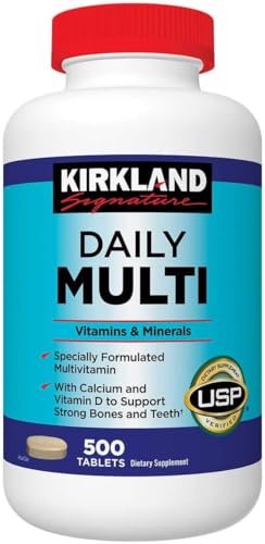 Generic Signature Daily Multi Vitamins & Minerals Tablets, 500 Tablets with W&L Packaging