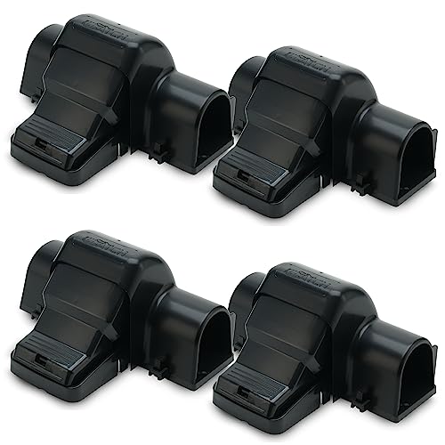 Rat Traps Indoor and Outdoor - 4 Pack Dual-Entry Large Rat Trap Outdoor and Indoor for Home, Garden and Restaurant with 99.9% Trap Rate | Easy to Use Rodent Traps with Safe Hands Free Design - UCatch