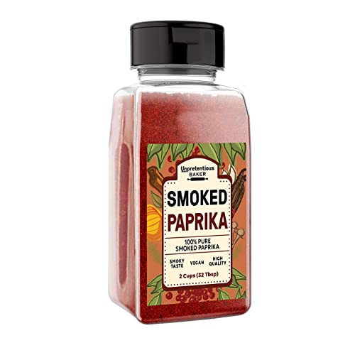 Unpretentious Smoked Paprika (2 Cups), Ground Spice Made from Dried Red Chile Peppers, Strong & Smoked Flavor