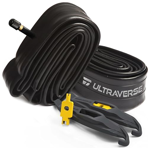 Ultraverse Bike Inner Tube for 26 X 1.75/1.95/2.10/2.125 inch Bicycle Tire with Schrader Valve – Rubber Tubes for Mountain and Trail, Cruisers, MTB, Gravel, Enduro, Downhill, City Bikes - 2 Pack