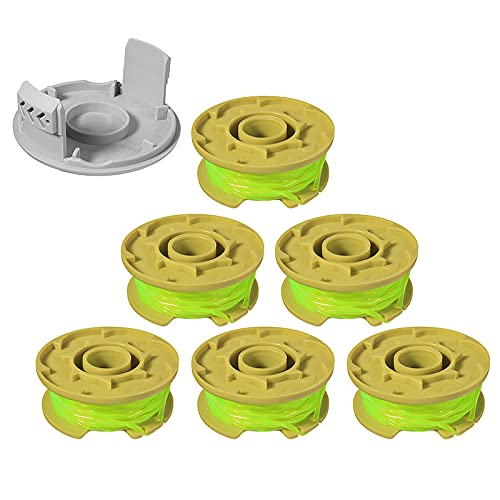 THTEN 11ft 0.080' Replacement Trimmer Spool for Ryobi One Plus AC80RL3 18v 24v and 40v Cordless Trimmers Line Refills Weed Wacker Auto-Feed Twist Single Line Parts