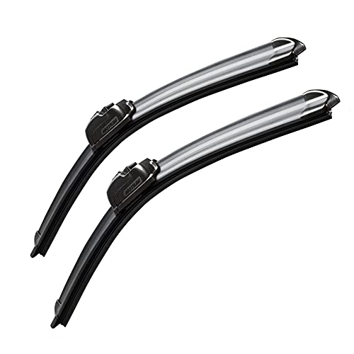 MOTIUM OEM QUALITY Premium All-Season Windshield Wiper Blades (24'+19' pair for front windshield)