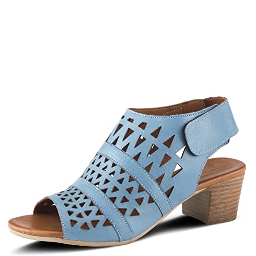 Spring Step Women's Style Dorotha Blue Euro Size 38 Leather Sandal