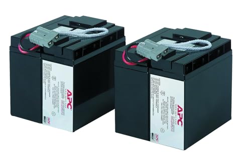 APC UPS Battery Replacement, RBC55, for APC Smart-UPS Models SMT2200, SMT3000, SMT2200C, SMT200US, SMT3000C, SUA2200, SUA3000, and select others