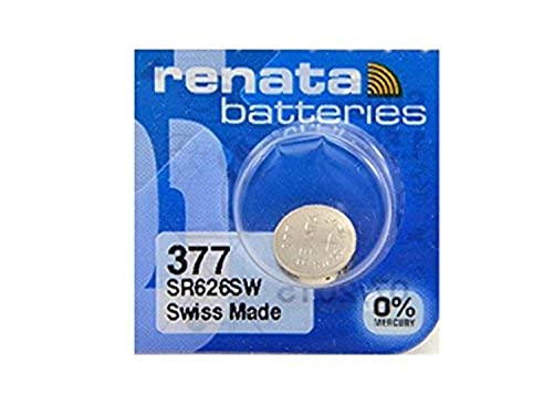 Renata Batteries 377 Silver Oxide Battery (5 Pack)