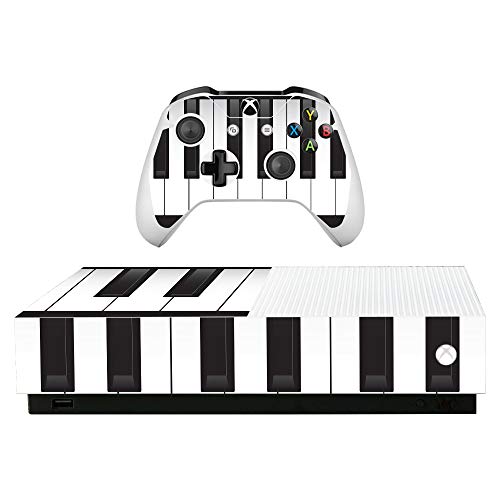 MightySkins Skin for Microsoft Xbox One S All-Digital Edition - Piano Keys | Protective, Durable, and Unique Vinyl Decal wrap Cover | Easy to Apply, Remove, and Change Styles | Made in The USA