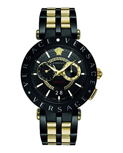 Versace Mens Black 46 mm V-Race Watch VEBV00619