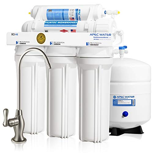 APEC Water Systems Ultimate RO-Hi Top Tier Supreme Certified High Output Fast Flow Ultra Safe Reverse Osmosis Drinking Water Filter System