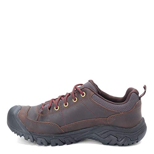 KEEN Men's Targhee 3 Oxford Casual Hiking Shoes, Dark Earth/Mulch, 14 Wide