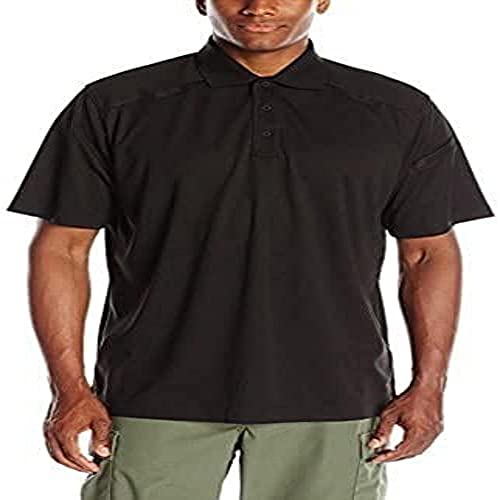BLACKHAWK Men's Short Sleeve Range Polo, Large, Black