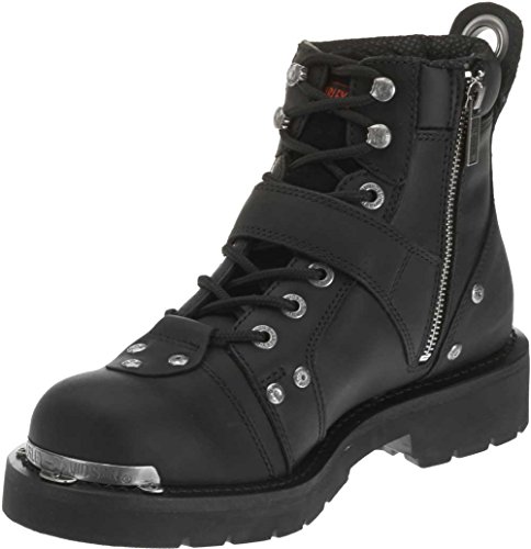 HARLEY-DAVIDSON FOOTWEAR Men's Brake Buckle Boot,Black,11 M