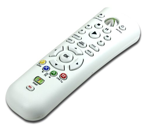 Microsoft Xbox 360 Xbox360 Elite Universal Media Remote Control DVD Playback kit White New