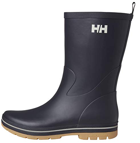 Helly-Hansen Mens Midsund Rain Boot, Protective Rubber, Waterproof, Traction, 597 Navy, Size 12