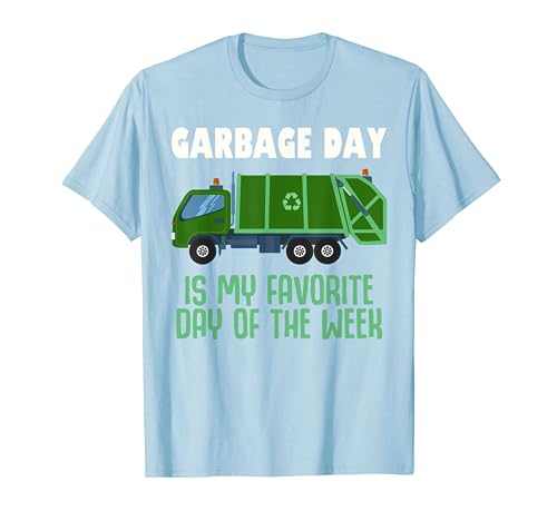 Garbage Day Truck T-Shirt Kids Boys Girls Adult Trash Shirt