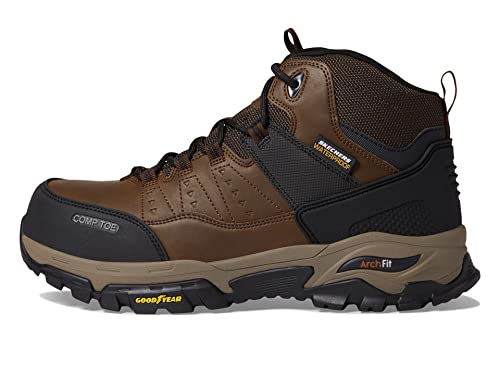 Skechers Arch Fit Tarver Comp Toe Brown 11 D (M)