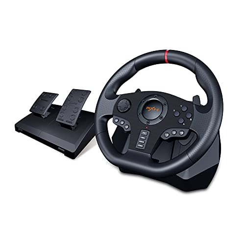 PXN PC Racing Wheel, V900 Universal Usb Car Sim 270/900 degree Race Steering Wheel with Pedals for PS3, PS4, Xbox One, Xbox Series X/S, Switch, Android TV