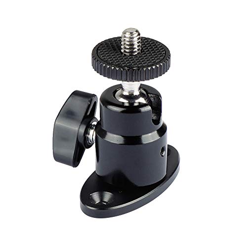 CAMVATE 1/4'-20 Mini Ball Head with Ceiling Mount for CCTV & Video Wall Monitors Mount - 1991