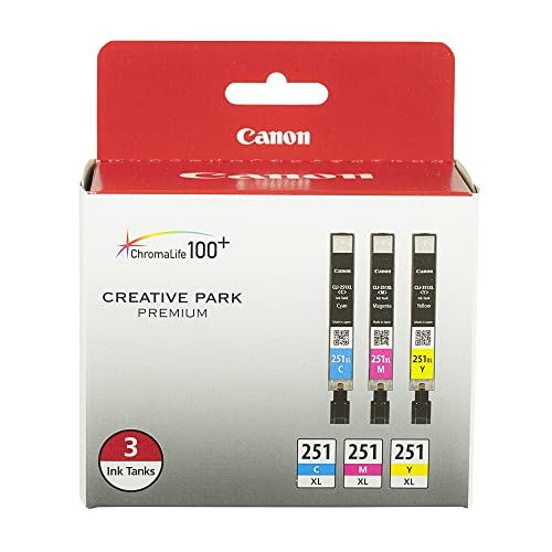 Canon CLI-251XL 3 Color Multi Pack Compatible to MG6320, iP7220, MG5420, MX922, MX722, MG7120, MG6420, MG5520, iX6820, iP8720, MG7520, MG6620, MG5620