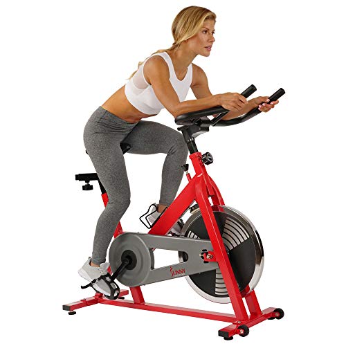 Sunny Health & Fitness Spin Bike Indoor Cycling Exercise Spinning Bike