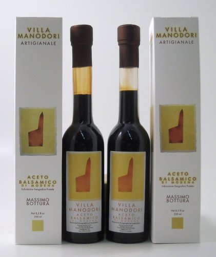 Villa Manodori Artigianale Balsamic Vinegar, set of 2-8.45 Ounce each