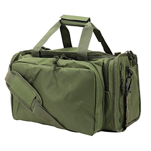 OSAGE RIVER Tactical Range Bag for Handguns and Hunting, Travel Duffel, 13.5 x 10.5 x 7.5 inches, Light Duty, OD Green