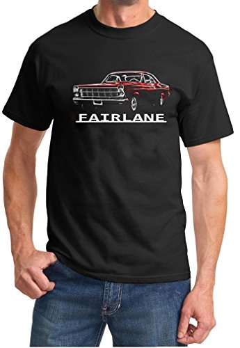 1966 1967 Ford Fairlane Hardtop Neon Lights Design TshirtXL Black