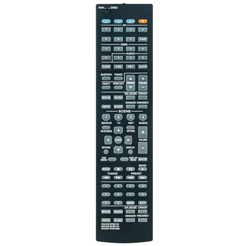 RAV536 ZP60110 Replacement Remote Control Commander Compatible with Yamaha A/V Receiver HTR-6068 RX-V779BL RX-V779 RX-A850 RX-V679 RX-A750BL RX-A750 RX-V679BL TSR-7790 TSR-7790BL