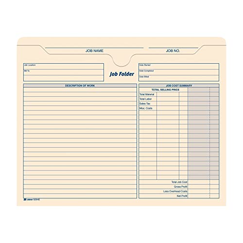 Adams 2 Inch Expanding Job Folder, , 9.5 x 11.75 Inches, Manila, 15 per Pack (9294E)