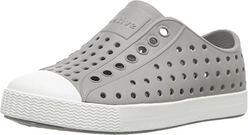 Native Shoes, Jefferson, Kids Shoe, Pigeon Grey/Shell White, 8 M US Toddler