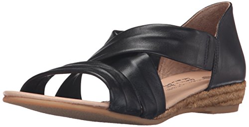 Eric Michael Women's Netty Sandal,Black,38 M EU / 8 B(M) US